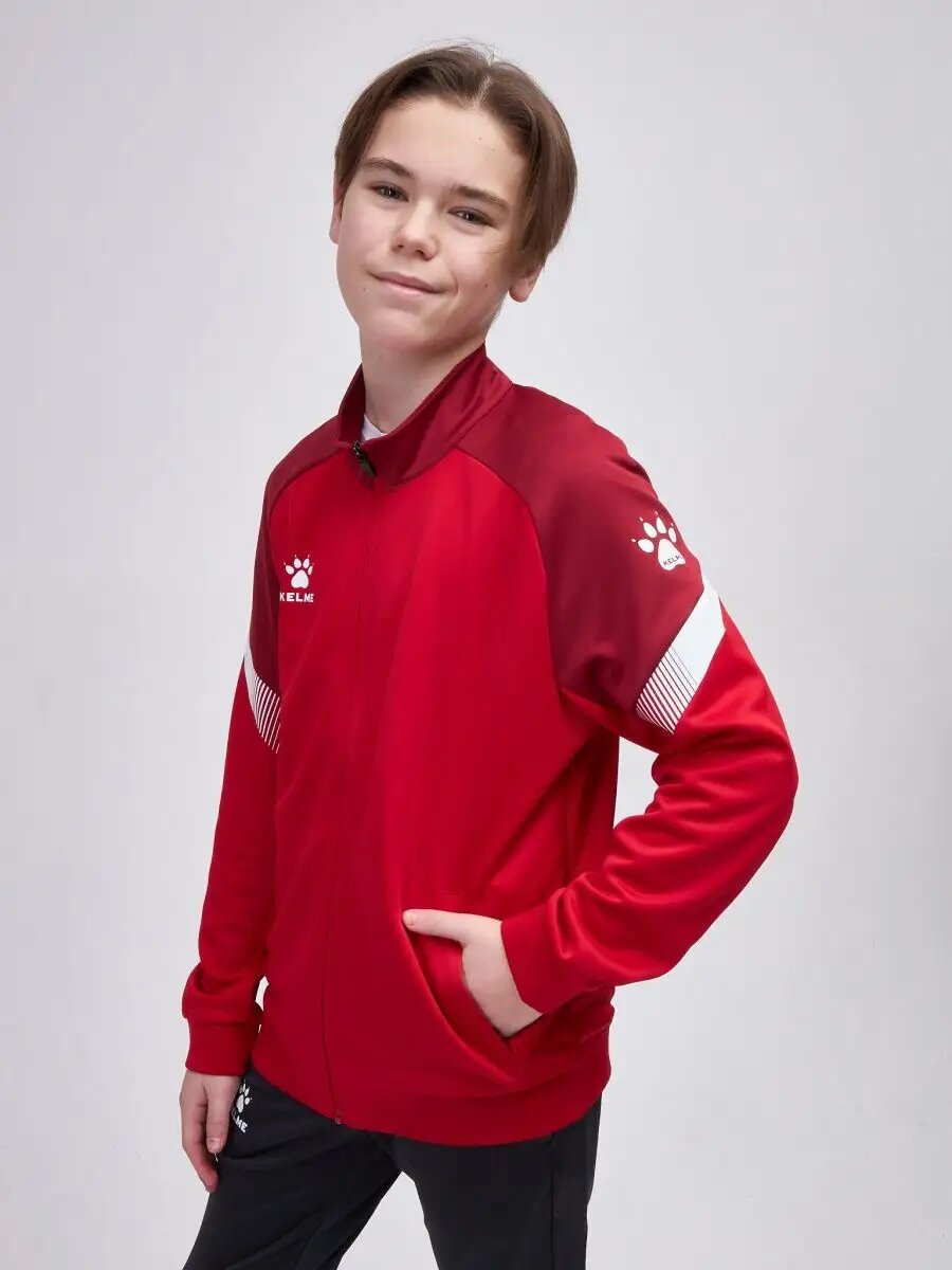 Толстовка спортивная Kelme размер 120 красный