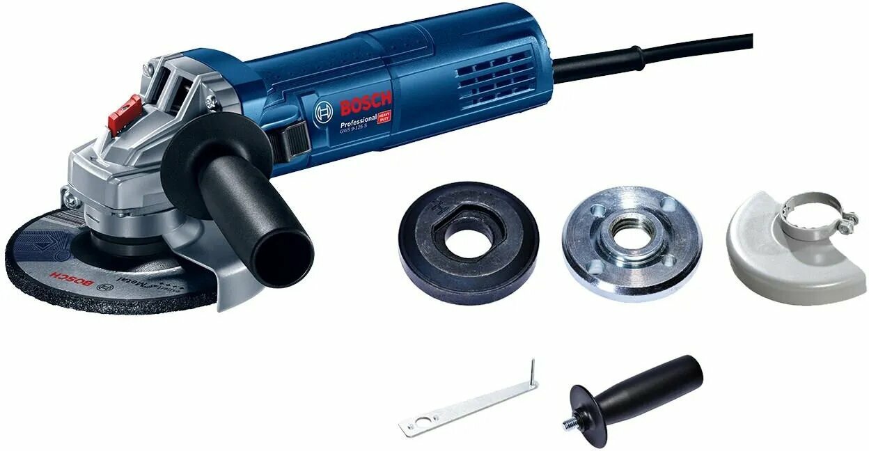Угловая шлифмашина Bosch GWS 9-125 S (0601396102), черно -синий