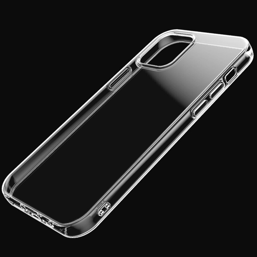 Чехол Clear Case пластиковый на Айфон 12/12 Pro 6.1" прозрачный — фото 1