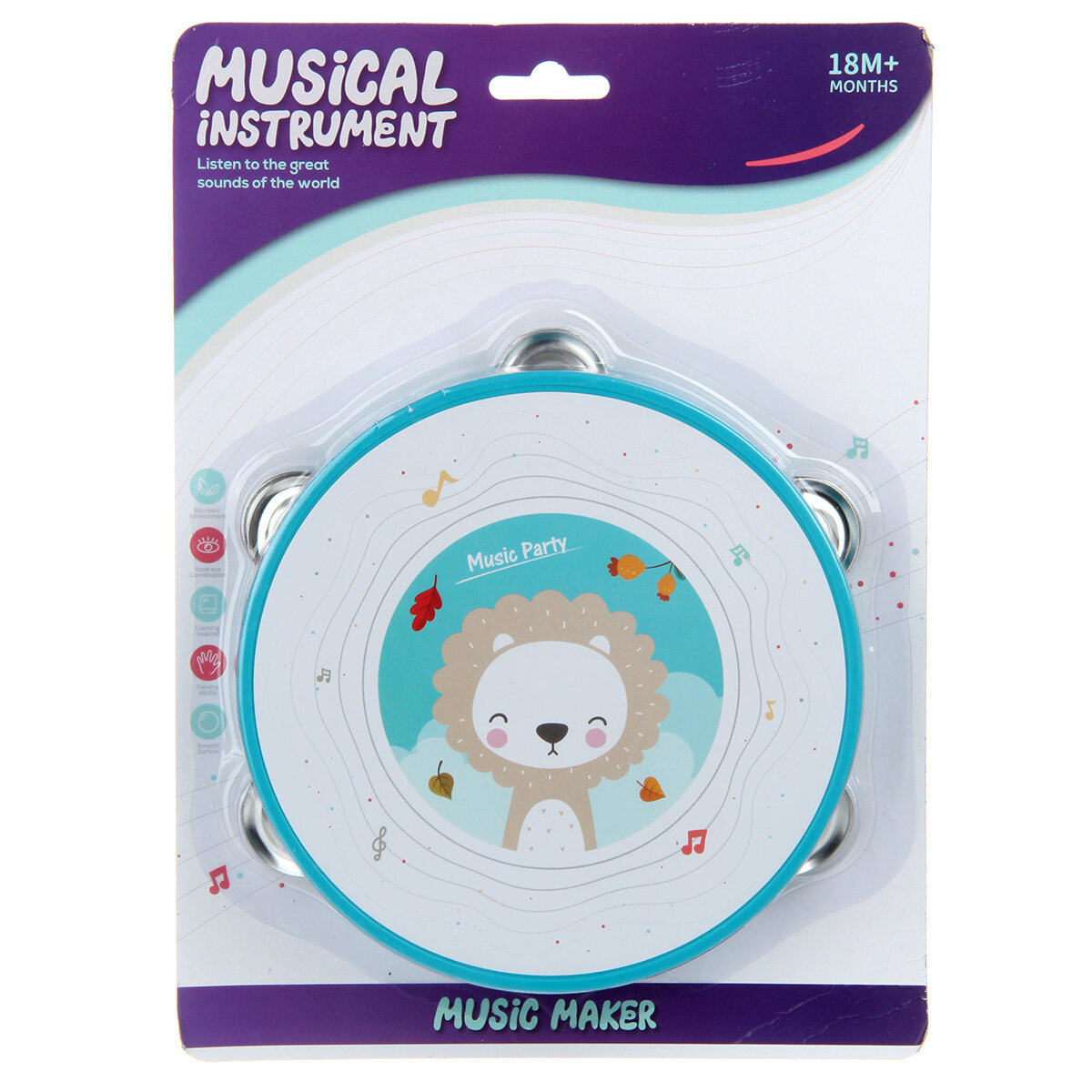 Игрушка музыкальная Veld Co бубен — фото 1