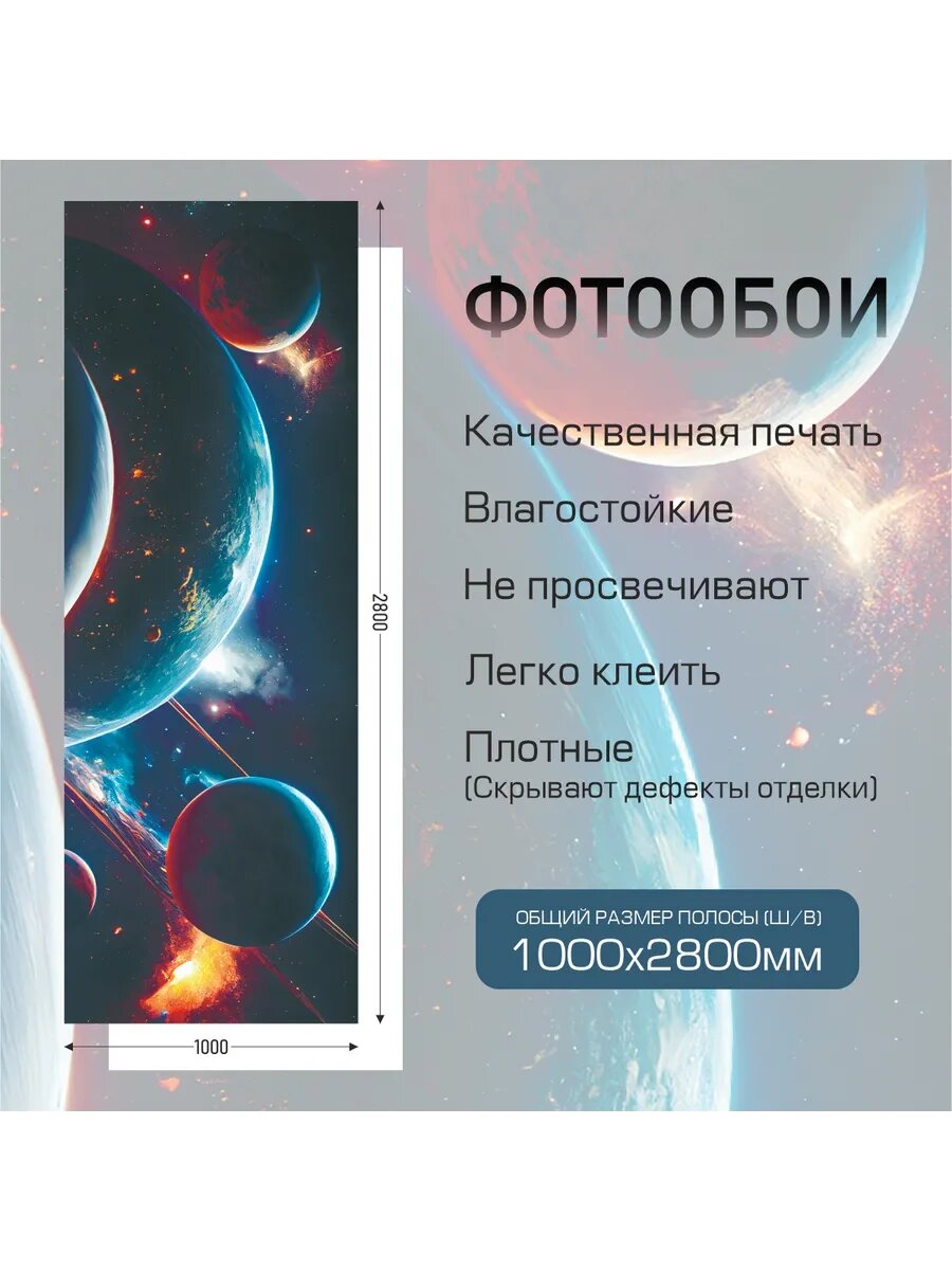 Фотообои Космос для детской комнаты — фото 1