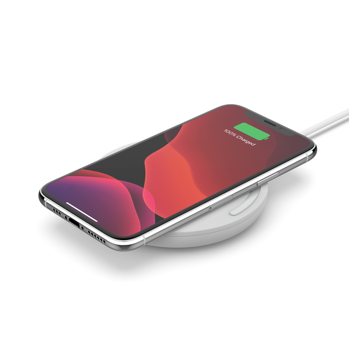 Беспроводное зарядное устройство Belkin Boost Up (WIA001bt), мощность Qi: 10 Вт, белый