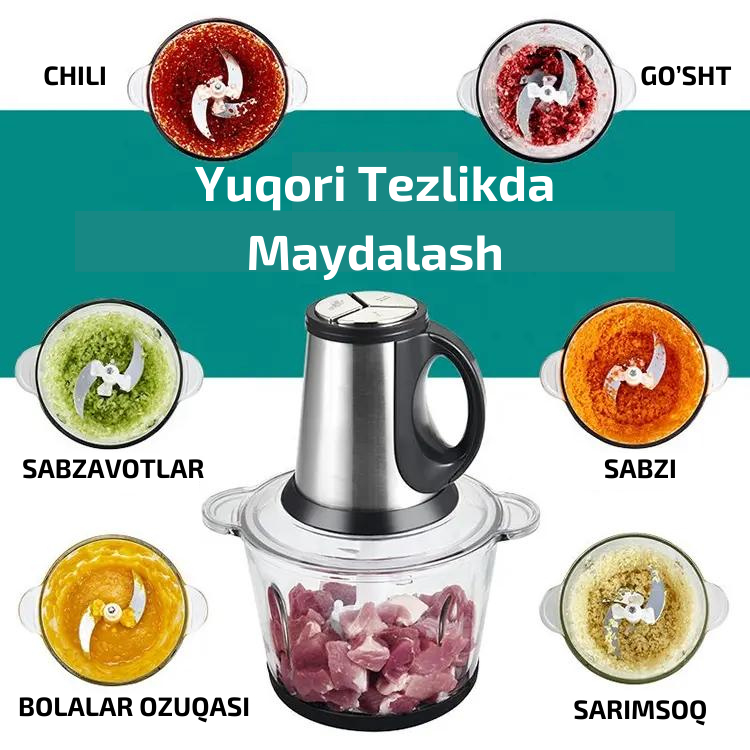 Чоппер Bosch, кухонный измельчитель, 4000 Вт, 3 режима, 3.5 л — фото 1