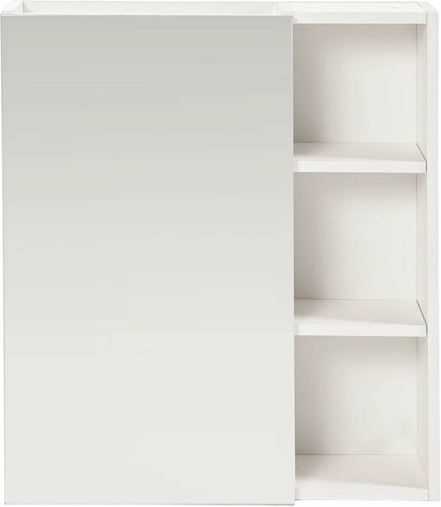 Зеркало-шкаф Orange Samara 60 с боковыми полками 60 см в современном стиле белое