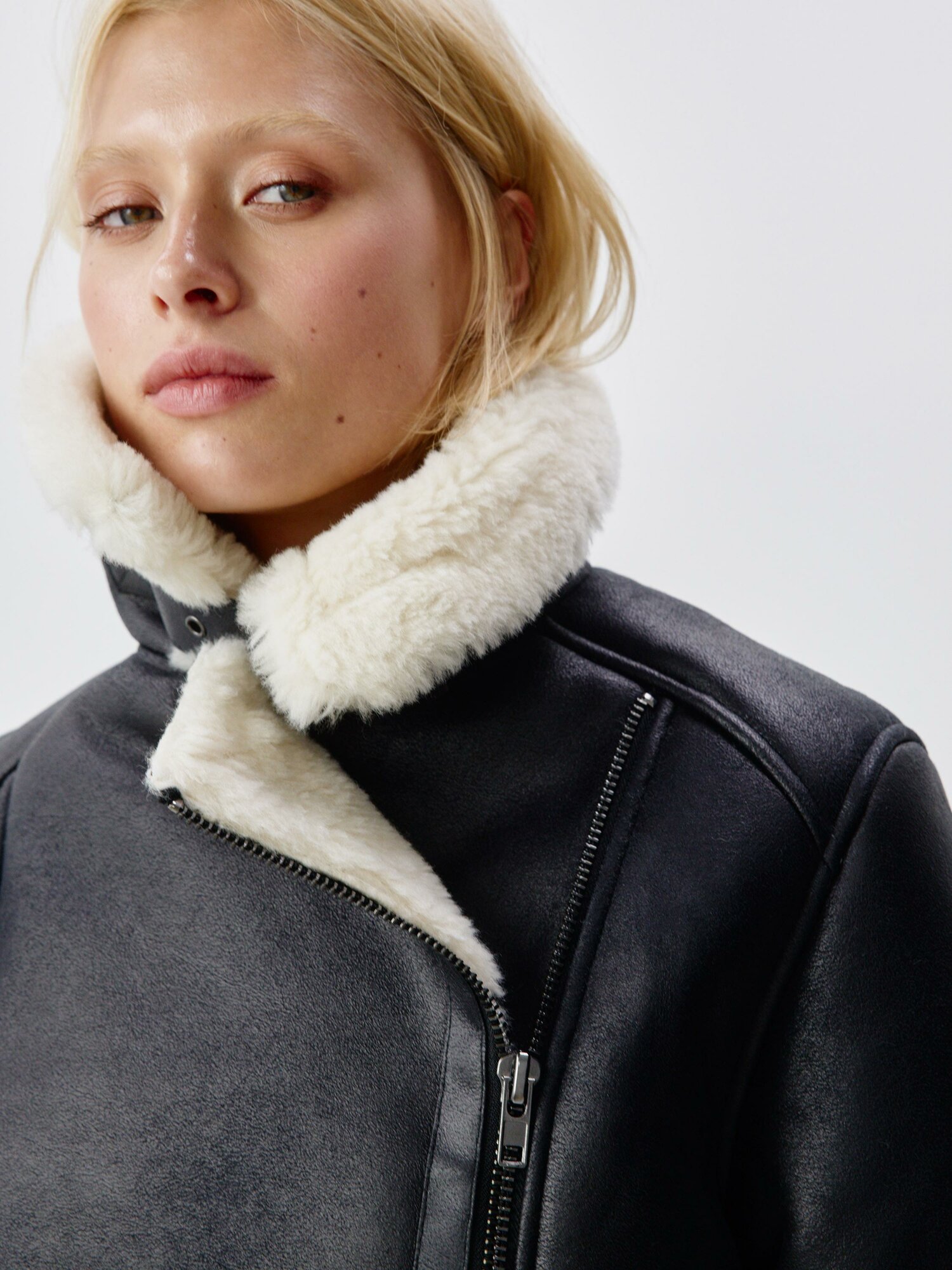 Дублёнка Sela, размер 48, черный — фото 1