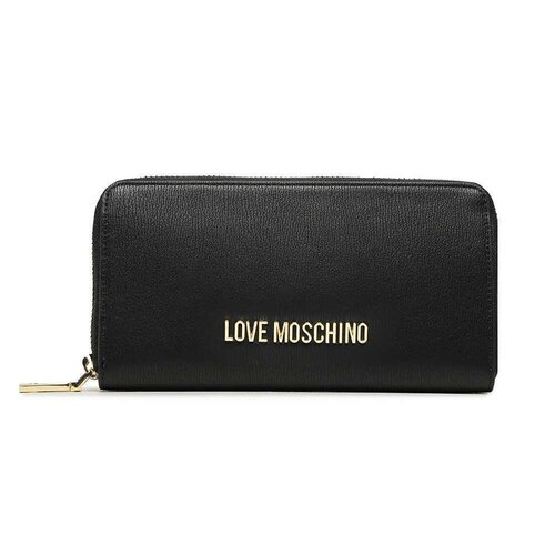 Кошелек LOVE MOSCHINO, фактура зернистая, черный