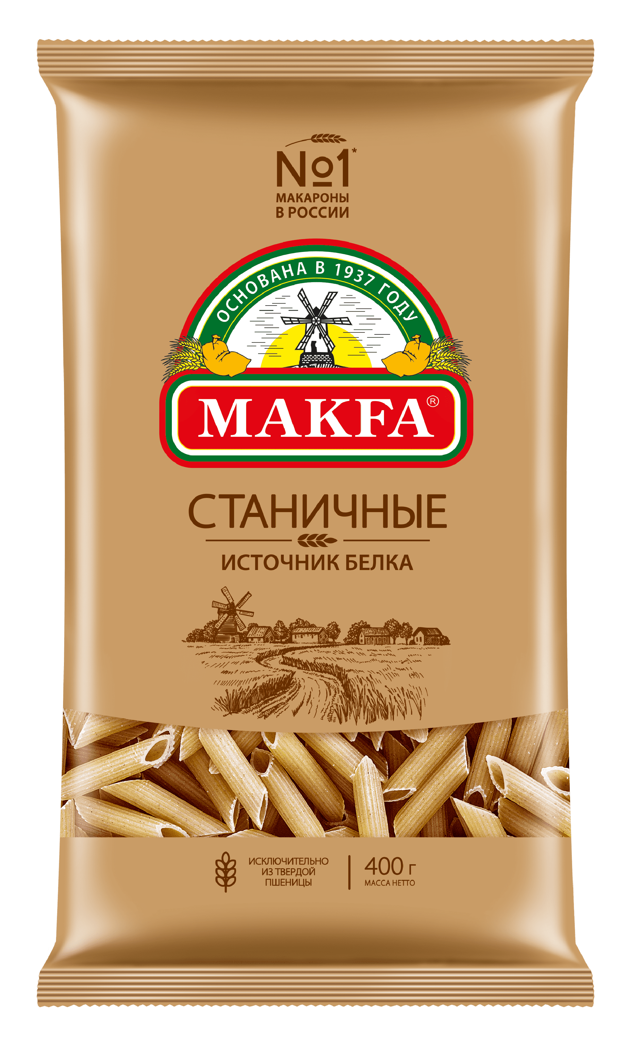 Макфа Макароны  станичные, перья, 400 г