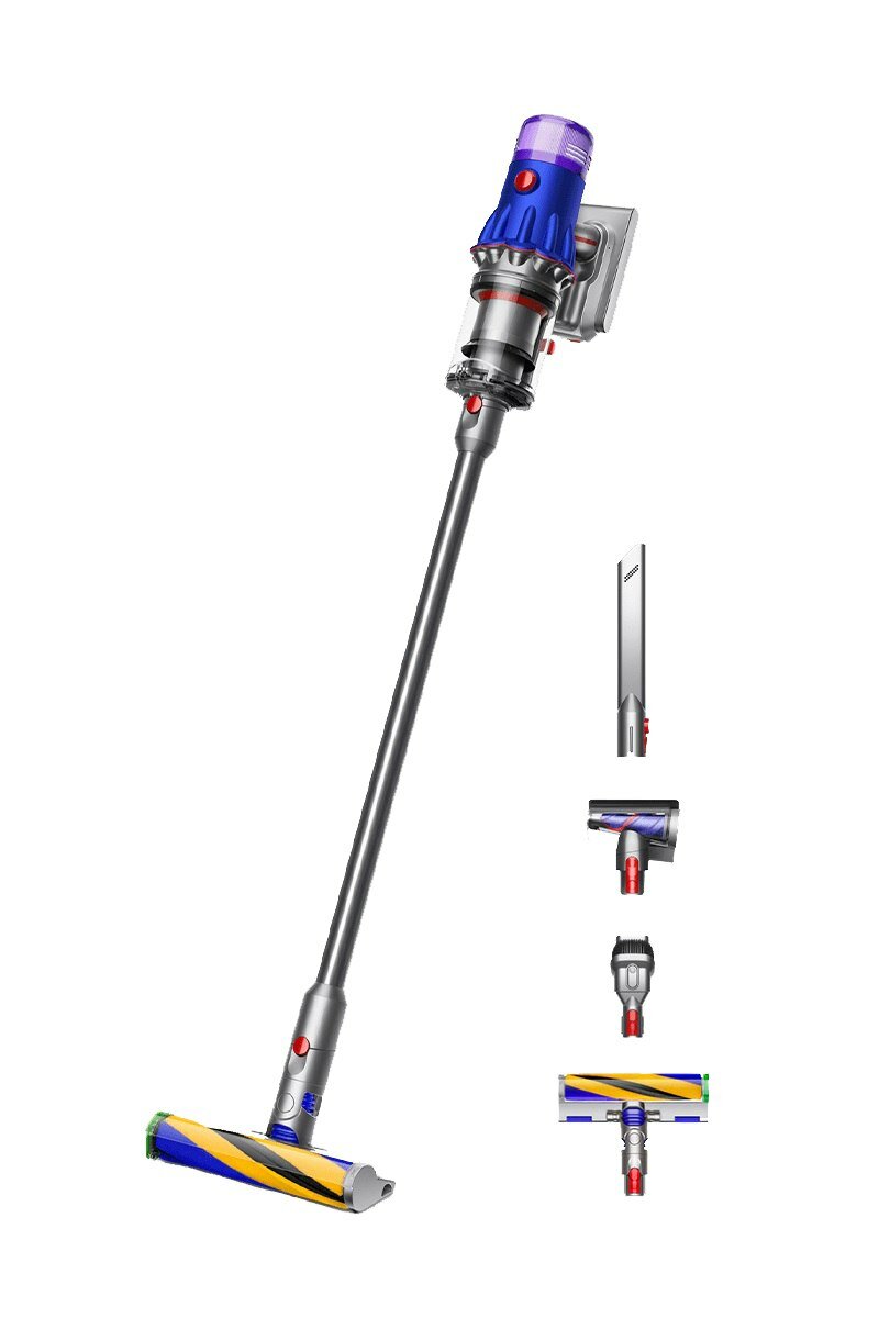 Пылесос Dyson V12 Detect slim fluffy (SV46) MY, blue/nickel