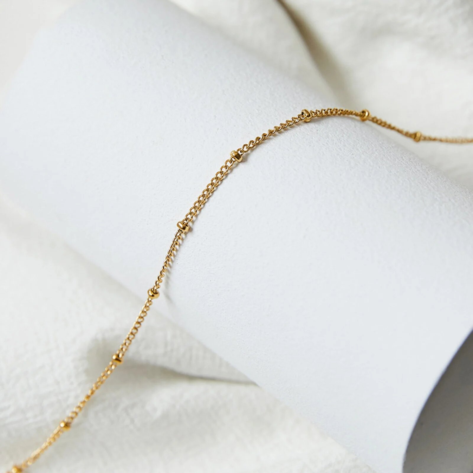 Цепочка из нержавеющей стали DoreenBeads для изготовления украшений 1.3mm wide-45cm