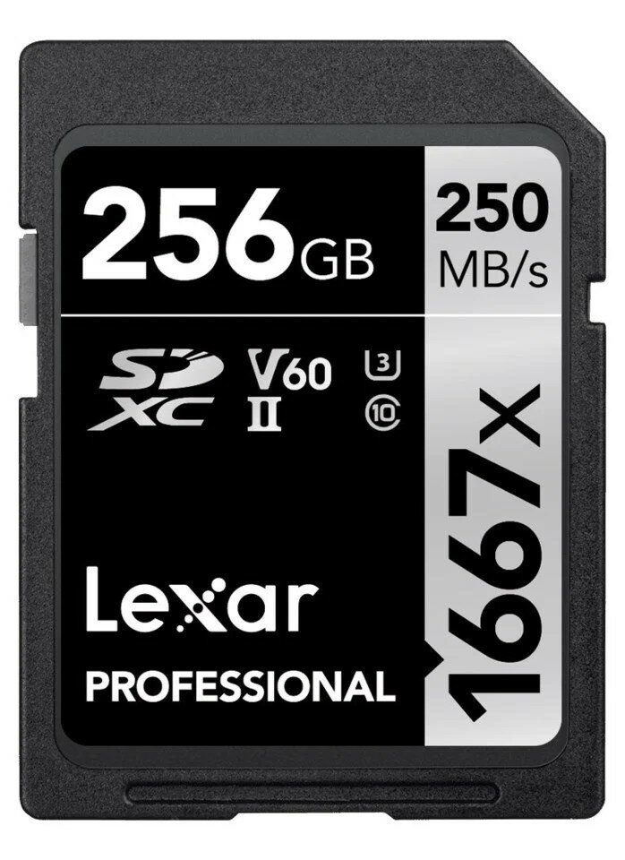 Lexar Professional SDXC 256GB 1667x UHS-II U3 V60