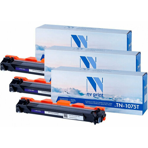 Комплект картриджей для лазерного принтера NVP NV-TN1075T-SET3 комплект картриджей для лазерного принтера nvp nv tn2375t set2