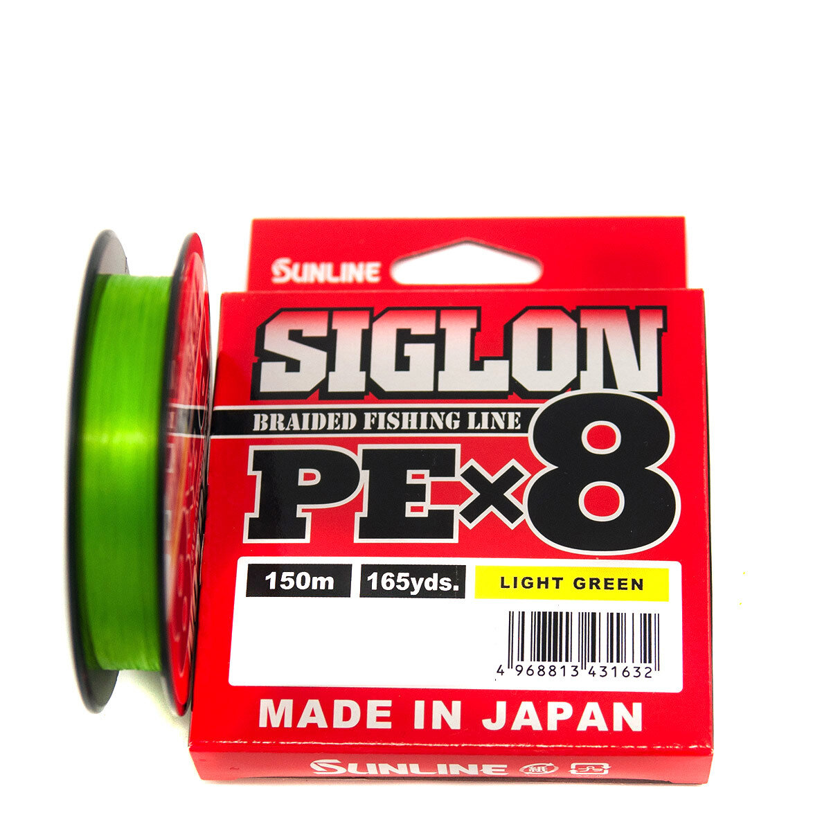 Шнур SUNLINE SIGLON PE X8 150m #0.5 8lb 3.3kg LIGHT GREEN