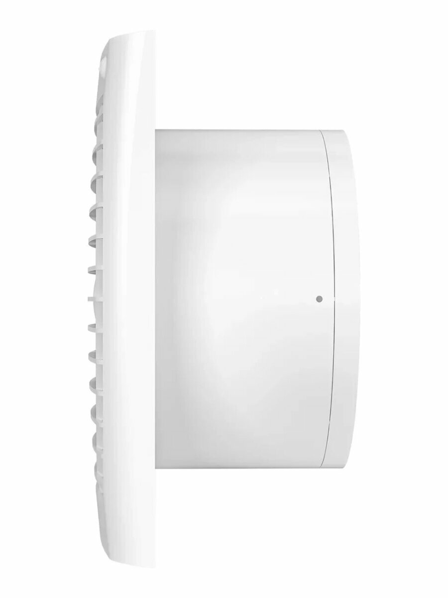 Вытяжной вентилятор с обратным клапаном 125 мм в ванную, белый