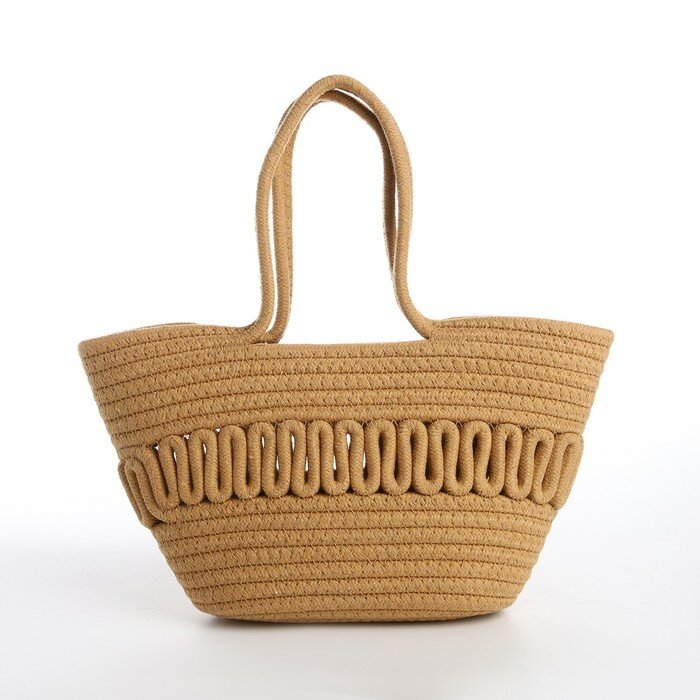 фото Сумка женская 25*12*20, открытый верх, бежевый