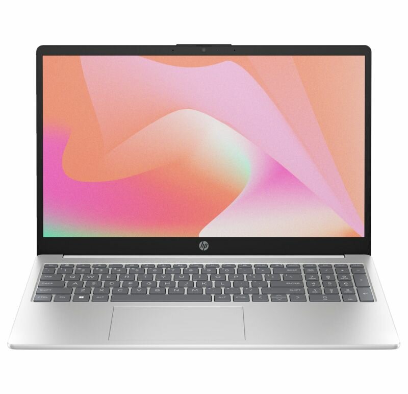 Ноутбук HP 15-fc0165nia 15.6" IPS, AMD Ryzen 3 7320U, 8Гб DDR5, 512Гб SSD, AMD Radeon 610M, DOS, серебристый (BA5K9EA)