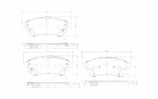 Zekkert Колодки тормозные передние для Cadillac SRX II 09-