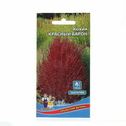Семена Цветов Кохия Красный барон, 0, 2 г семена цветов кохия веничная грин форест о 0 2 г