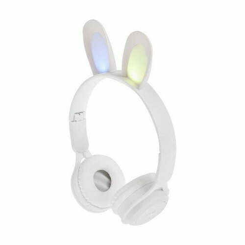 Наушники беспроводные Y08R накладные детские BT 51 подсветка 400 мАч белые 99700₽