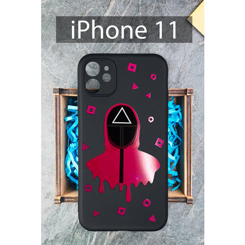 Силиконовый чехол Игра в кальмара 1 для iPhone 11 / Айфон 11
