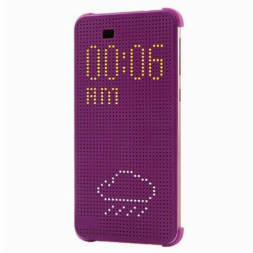 Умный чехол-книжка для HTC Desire 828 с активной крышкой, Dot View Flip Case, фиолетовый