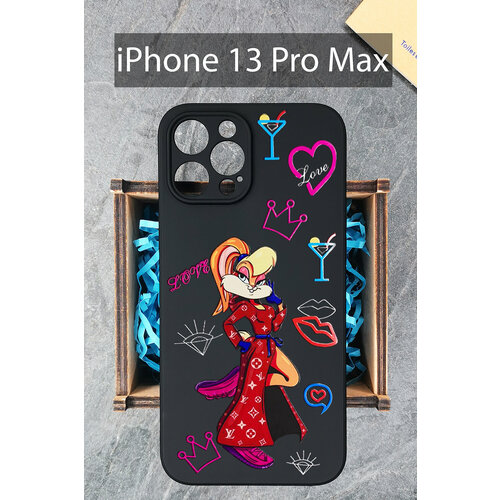 Силиконовый чехол ЛВ Бани неон для iPhone 13 Pro Max / Айфон 13 Про Макс