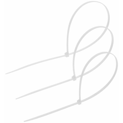 Хомут нейлоновый для стяжки 48х400 мм белый в упаковке 100 шт 498₽