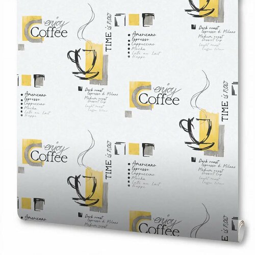 Обои флизелиновые Wallsecret Caffe белые 1.06 м 168472-19 обои флизелиновые wallsecret grand fleur белые 1 06 м 8623 07