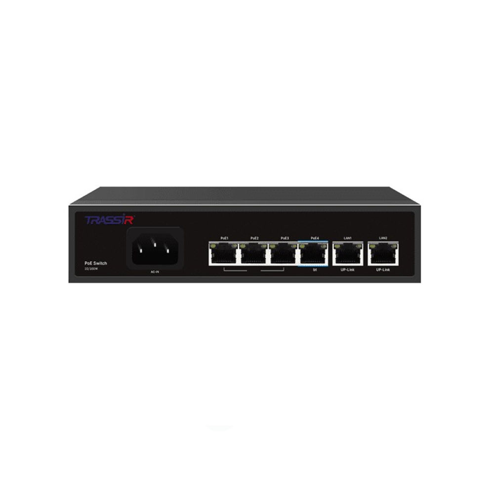 Коммутатор TRASSIR TR-NS1206-65-4POE