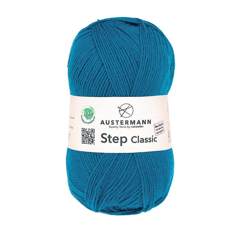 Пряжа Step Classic EXP 75% шерсть 25% полиамид 420 м 100 г Austermann 98214-1023