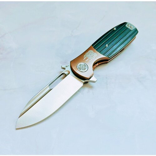 фото Складной нож reptilian буян 01 сталь d2, черный g10