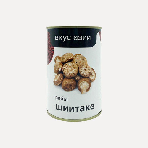 Изображение товара Грибы "Вкус Азии" шиитаке консервированные, целые, 400 г, Китай