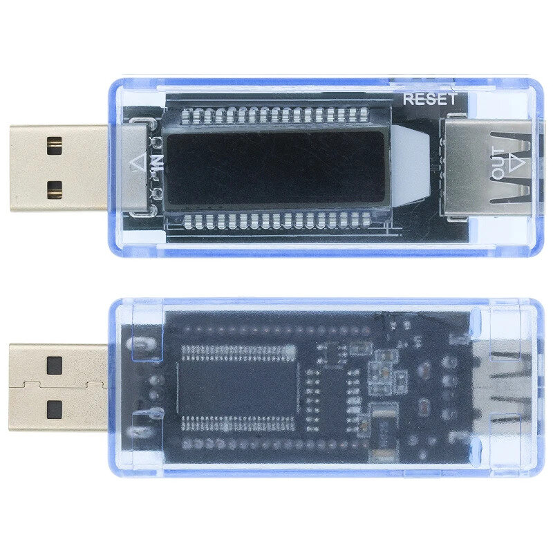 Цифровой тестер USB-порта, вольтметр, амперметр, миллиампер час, время (V, A, mAh, T-время)