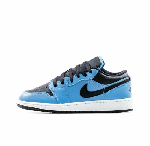 Кроссовки NIKE Air Jordan 1 Low, размер 39 EU, черный, синий