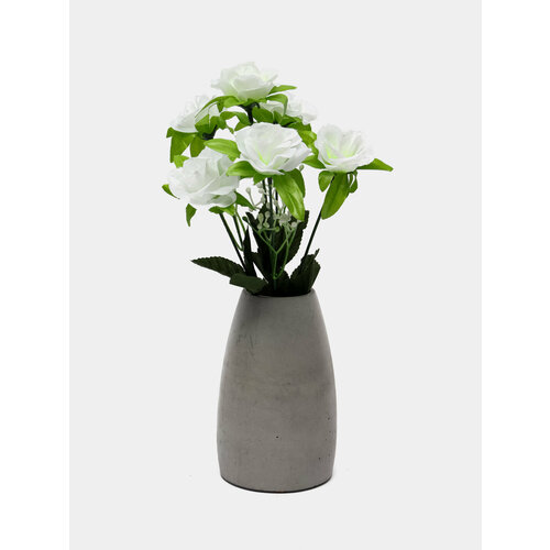 Искусственные цветы Розы букет Композиция Высота 31 см Цвет Белый 799₽