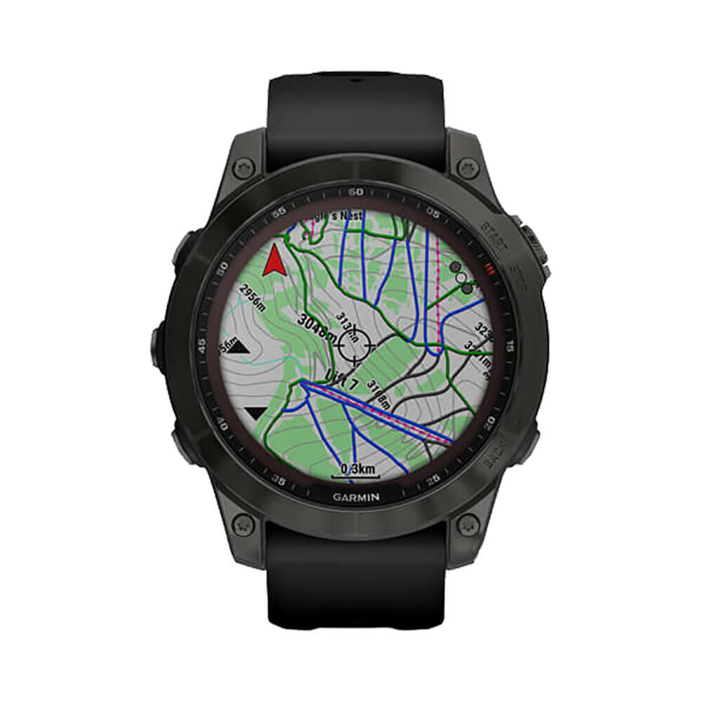 Смарт-часы Garmin Fenix 7 Saphire Solar Carbon-Gray - фото №9