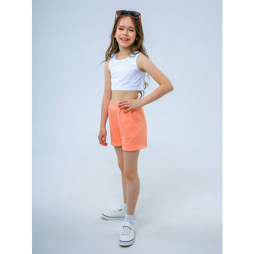 фото Шорты , размер 134, оранжевый cabbage