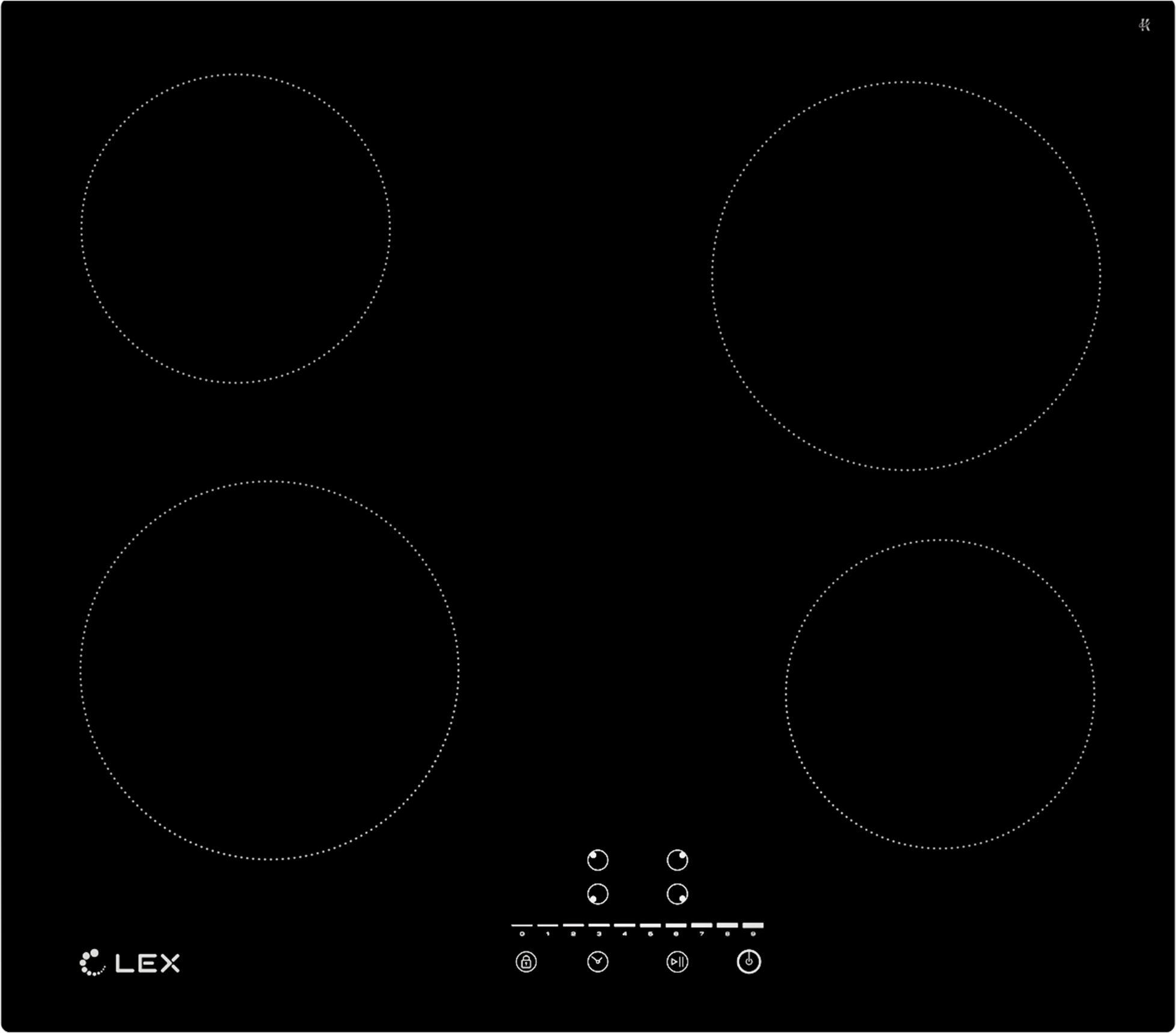 Варочная панель LEX EVH 640-1 BL