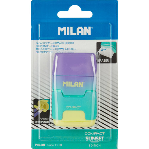 Ластик-точилка Milan Compact Sunset каучуковый 67x40x25 мм ластик точилка milan compact sunset каучуковый 67x40x25 мм 1226650