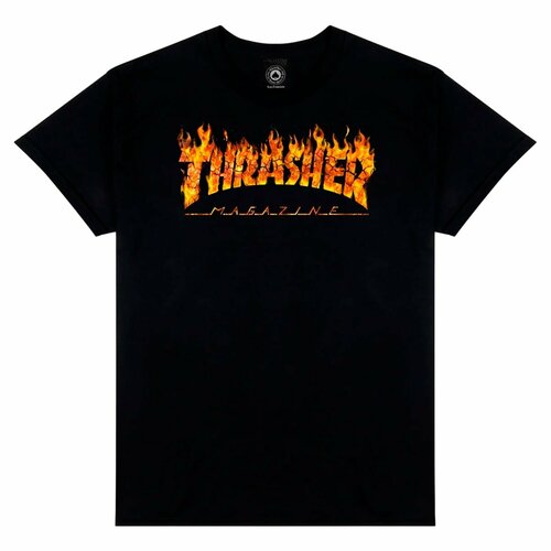 Футболка THRASHER, размер L, черный