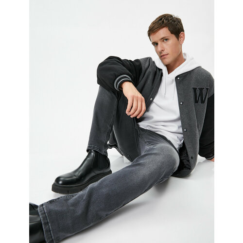 фото Джинсы koton, размер 29/30, серый