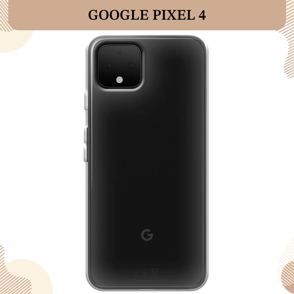 Силиконовый чехол на Google Pixel 4 / Гугл Пиксель 4, прозрачный