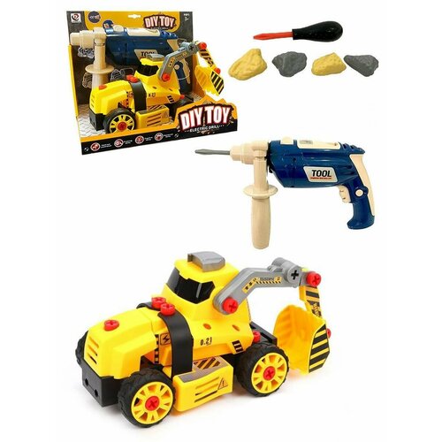 Конструктор Экскаватор с шуруповертом 9905