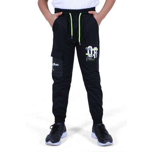 фото Брюки ciggo kids, размер 140/146, черный