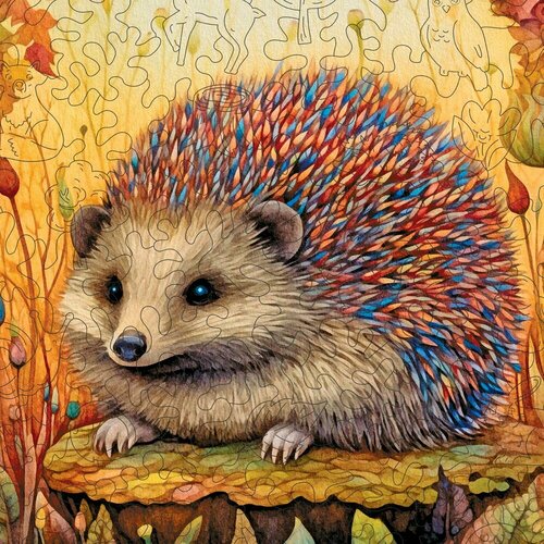 Деревянный пазл Гербера Ёжик серия Лесные животные