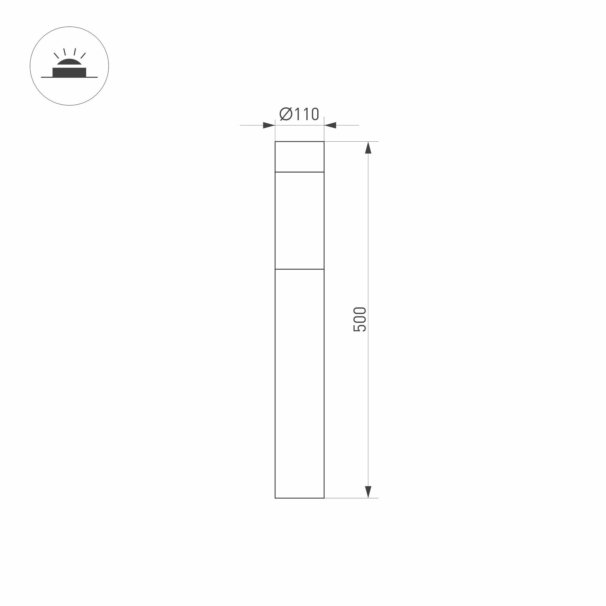 Уличный светодиодный светильник Arlight LGD-Stem-Boll-H500-10W Warm3000 / - фото №5