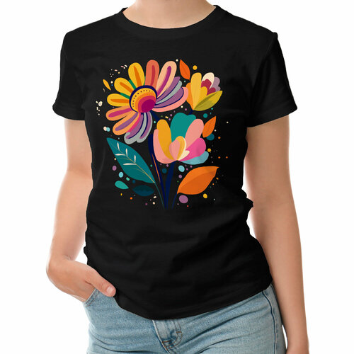 фото Футболка roly, размер s, черный