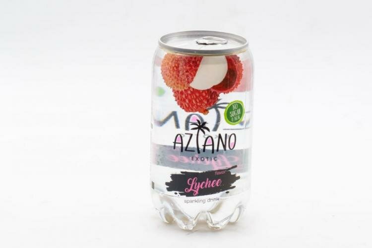 Газированный напиток Aziano Личи 350 мл (Россия) Упаковка 12 шт - фотография № 3