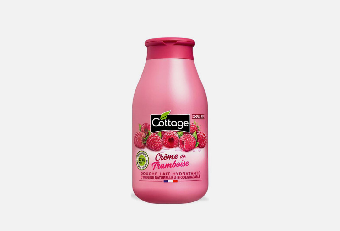 Молочко для душа увлажняющее Cottage, RASPBERRY CREAM 250мл