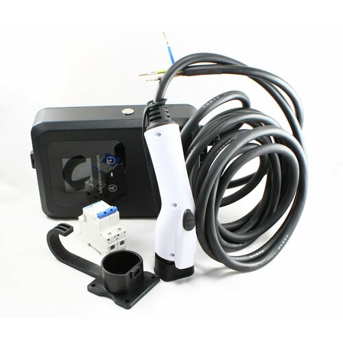 Зарядная станция Устройство для китайских электромобилей GBT 7 кВт 32 ампера 5м дисплей защиты от перегрузок гибкий морозостойкий кабель 16133₽