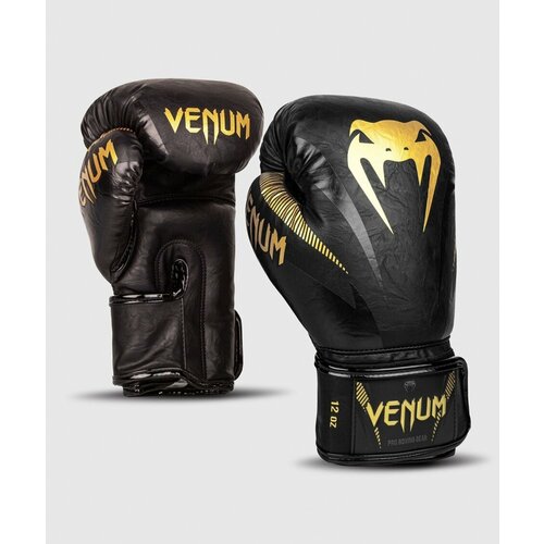 Боксерские перчатки тренировочные Venum Impact - Black/Gold (8 oz) боксерские перчатки тренировочные venum razor black gold 14 oz